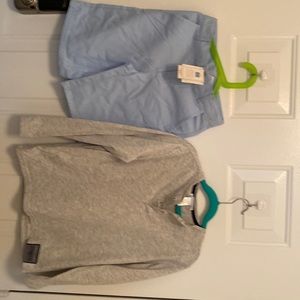 Janie and Jack shorts and long sleeve shirt